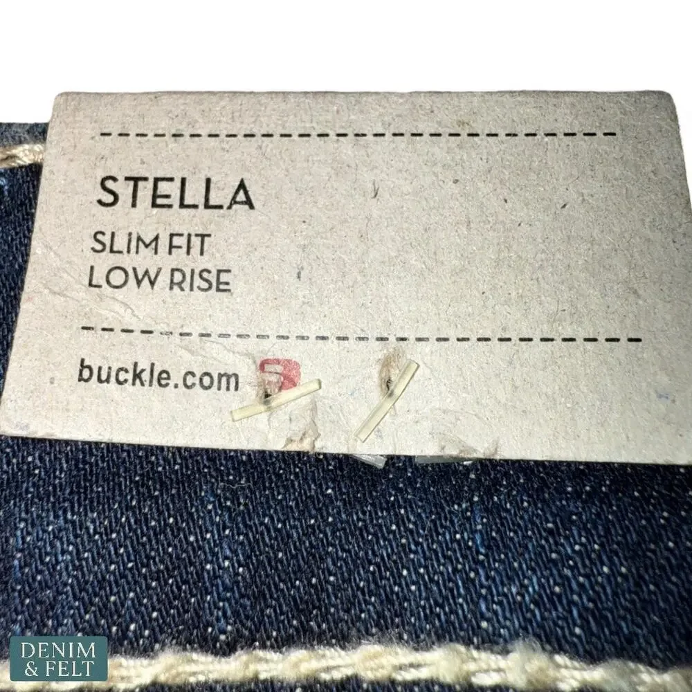 BKE‎ Stella Slim Fit Low Rise Denim Shorts Dark Wash Size 27 Casual Summer Jean